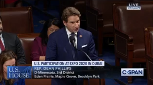 Phillips Speaks On House Floor Before EXPO Act Passes